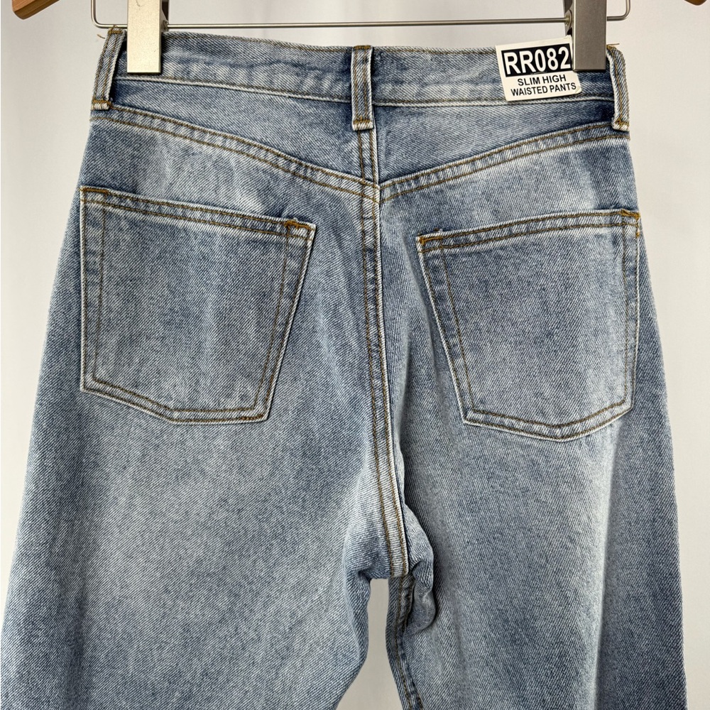 NWT John Galt Slim High Waisted Pants Jeans in Blue Size‎ Small - Picture 5 of 8
